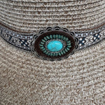 Cowgirl Turquoise Concho Hat - Bridle Up Hope Shop