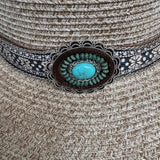 Cowgirl Turquoise Concho Hat - Bridle Up Hope Shop