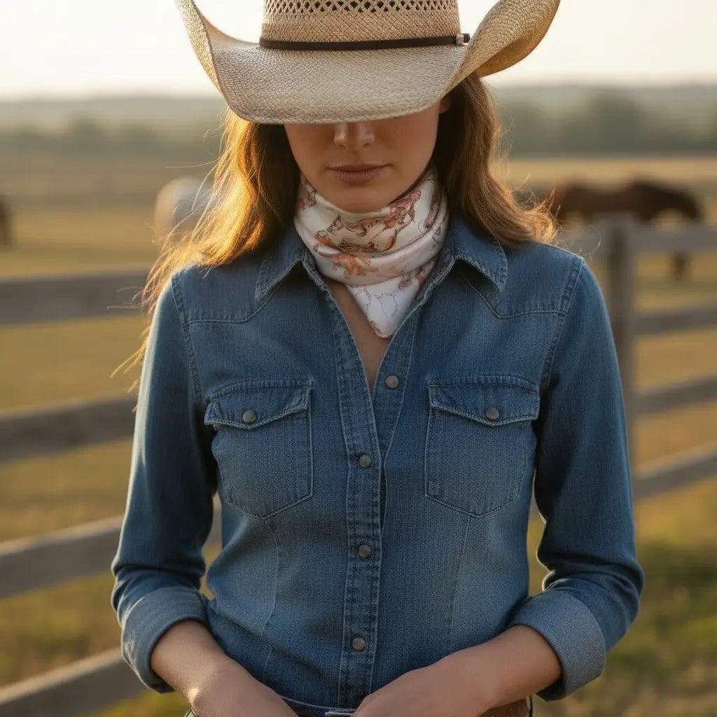 Cowgirl Up Wild Rag - Bridle Up Hope Shop