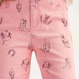 Cowgirl Washed Pants - Bridle Up Hope Shop