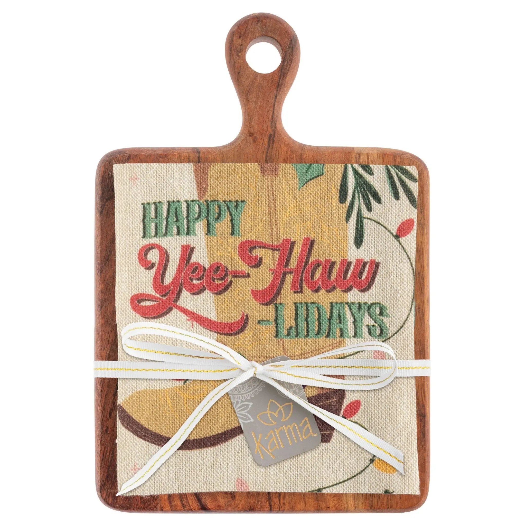Cutting board/Yeehaw Tea Towel Gift Set - Bridle Up Hope Shop