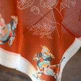 poppy cowgirl silk scarf