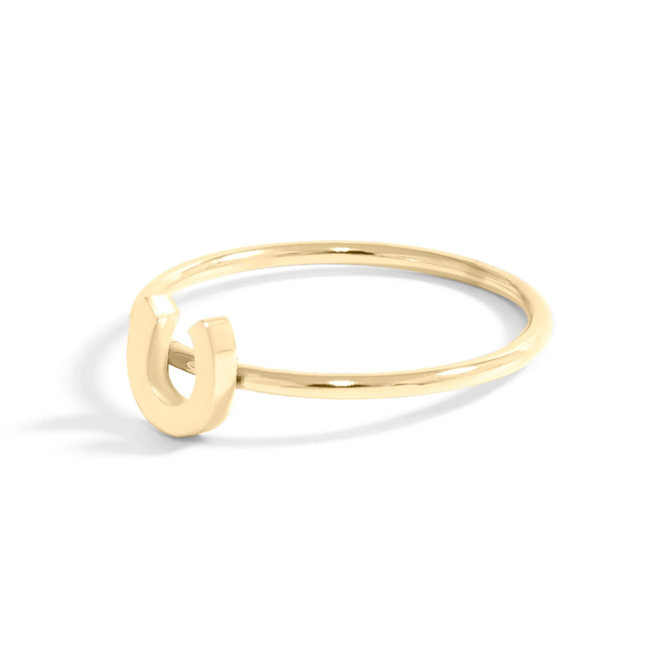 tiny hoofprint ring