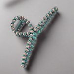 western hair claw Turquoise