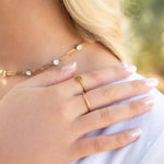 tiny hoofprint ring