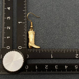 Western Style Cowgirl Boots charm Dangle Earrings - WJ