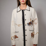 Western Long Button-Up Jacket L