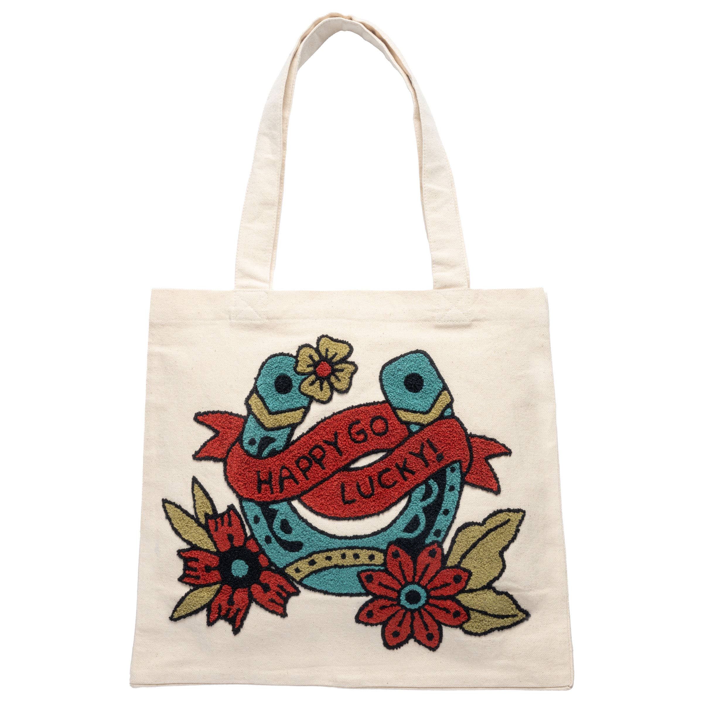 Lucky Horseshoe Embroidered Tote