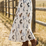 Galloping Horses Mesh Skirt Faire - Avery