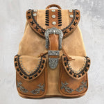 Western Belt Buckle Backpack