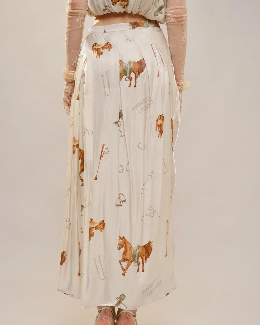 Ella Equine Satin Skirt
