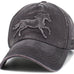 vintage gray horse hat