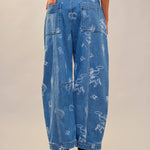 Western Barrel Leg Denim Jean