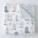 Daisy Cowgirl Handmade Baby Quilt - Bridle Up Hope Shop