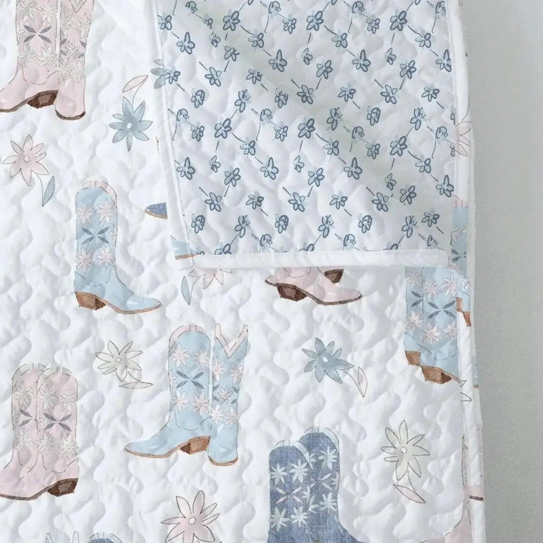Daisy Cowgirl Handmade Baby Quilt Faire - Ida Mae Home