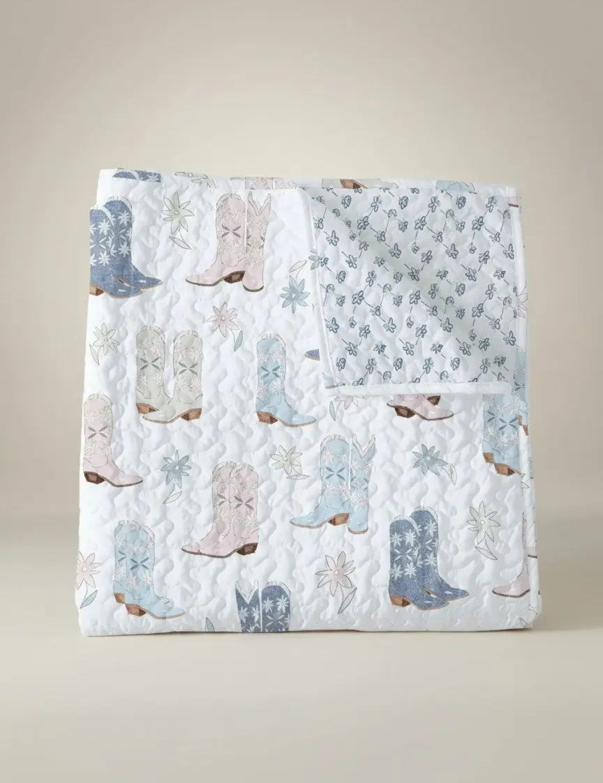 Daisy Cowgirl Handmade Baby Quilt Faire - Ida Mae Home