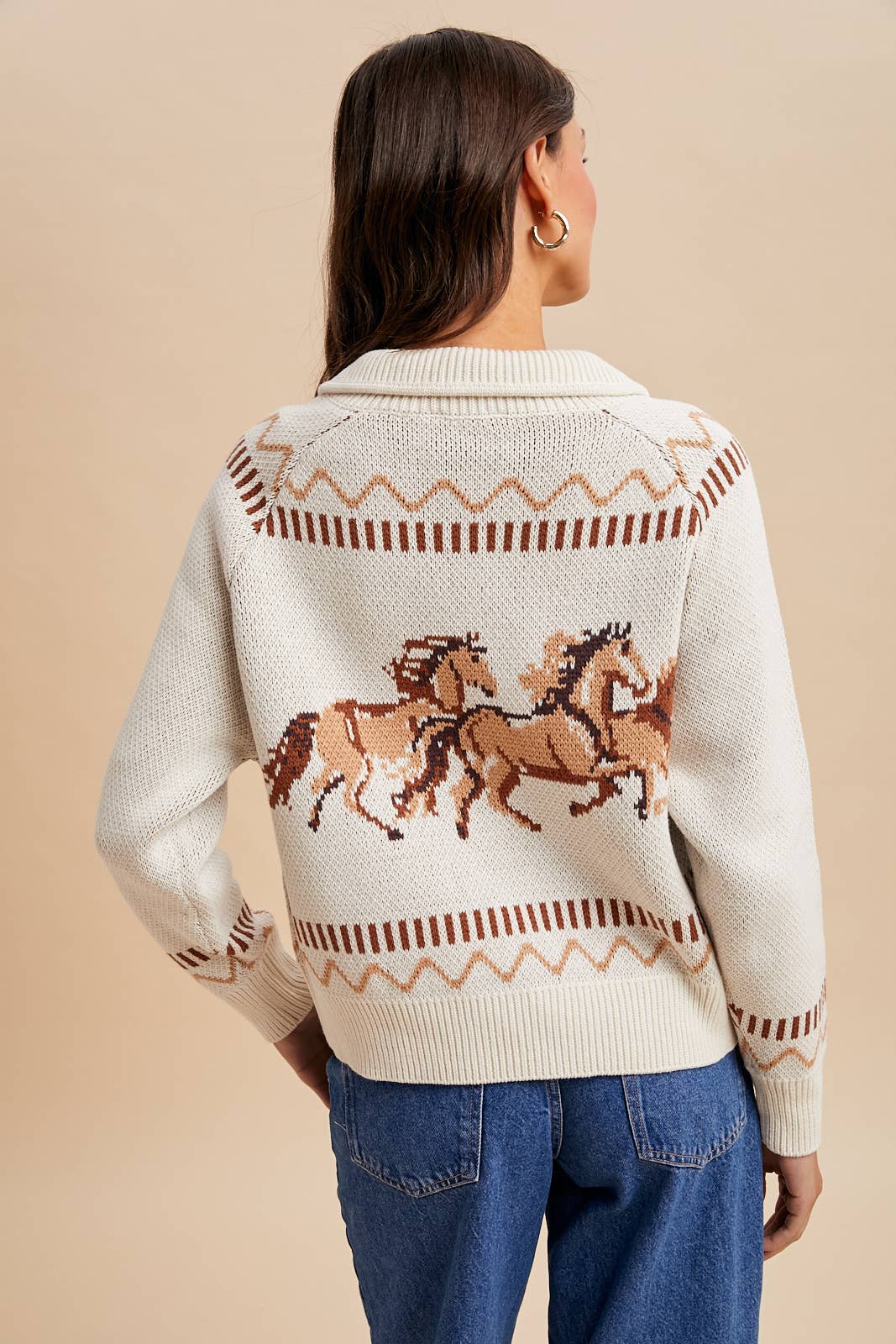Galloping Horses Cardigan