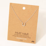 horseshoe pendant necklace