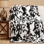 Wrangler Cowhide Stretchy Throw Blanket