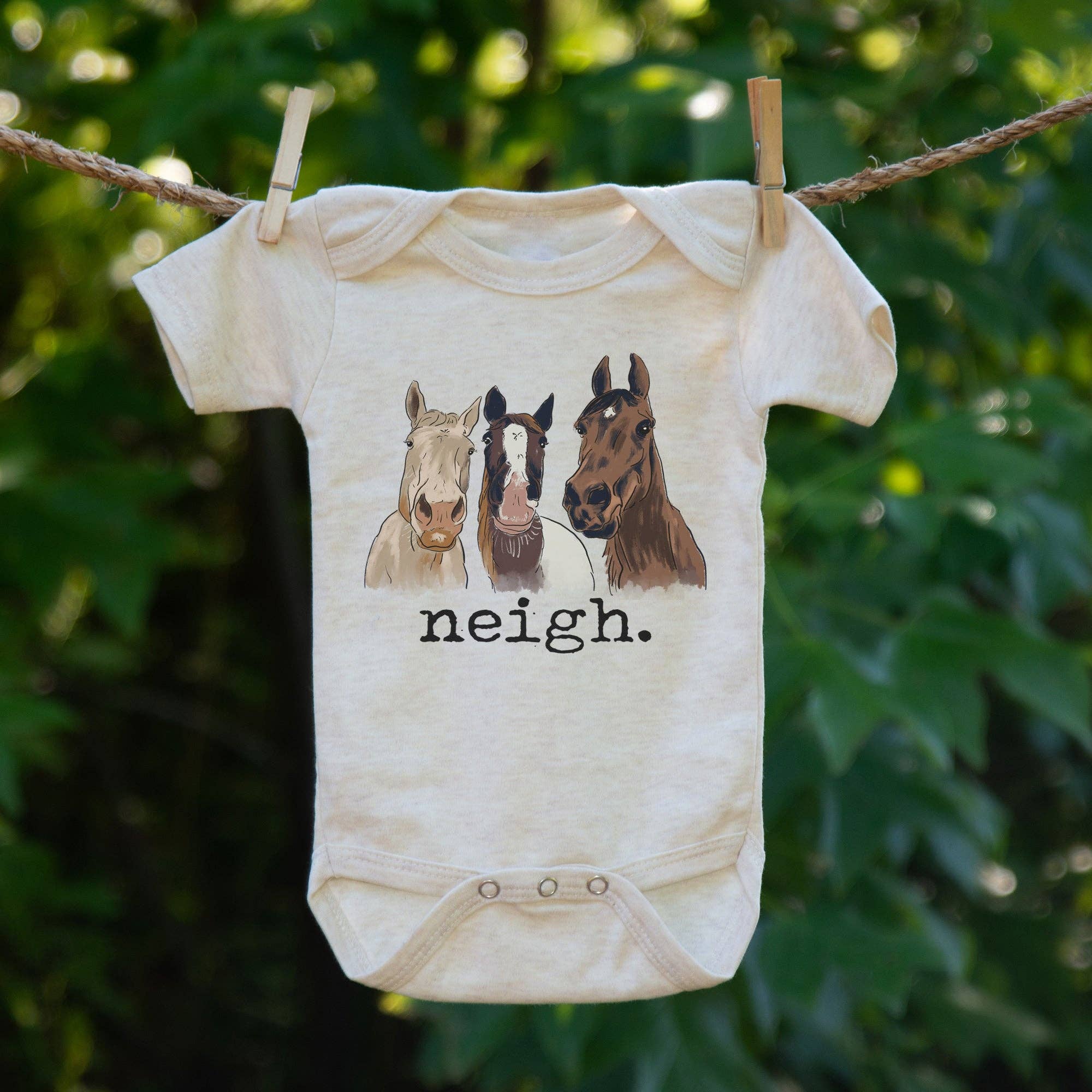 neigh baby onesie