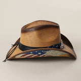 Patriotic Wing Straw Cowboy Hat