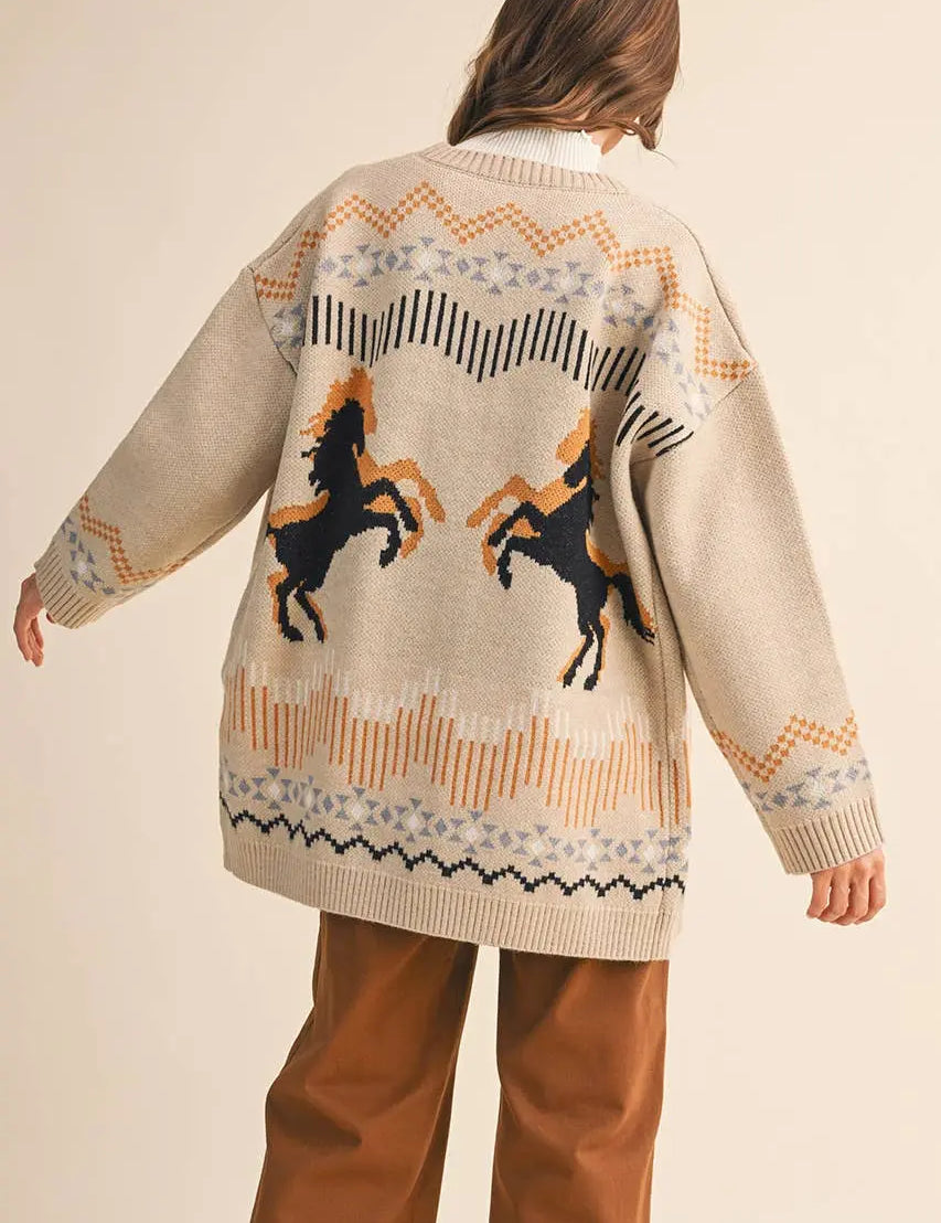 Desert Horse Cardigan - Bridle Up Hope Shop