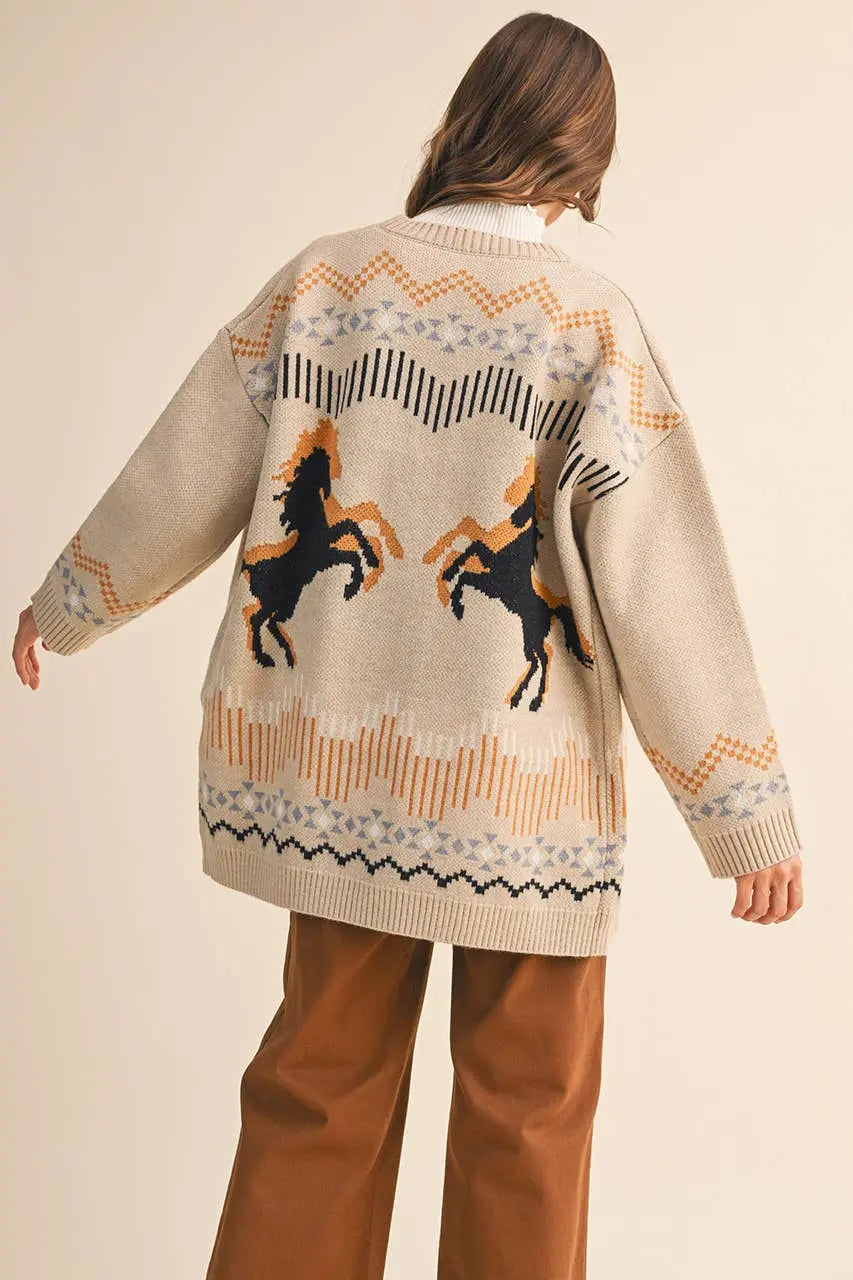 Desert Horse Cardigan - Bridle Up Hope Shop