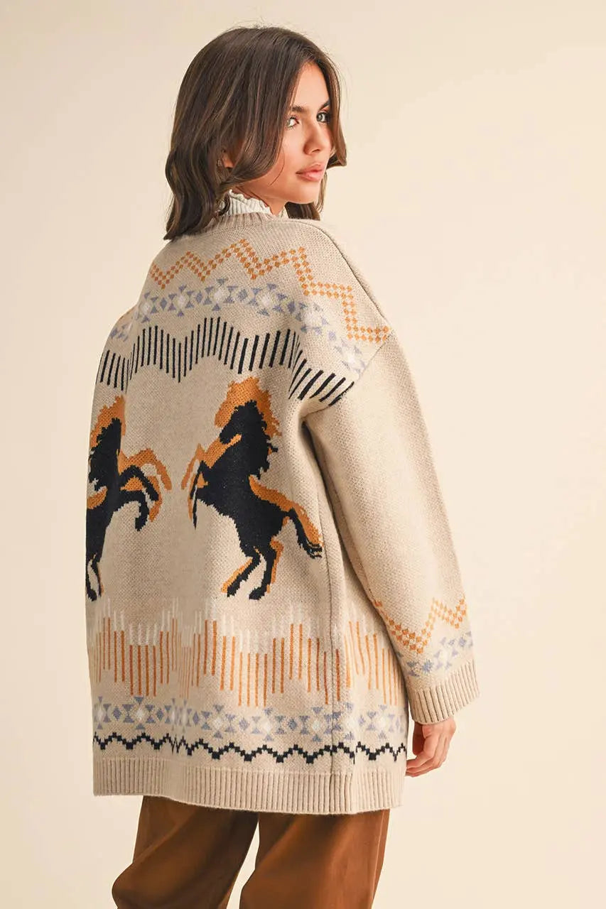 Desert Horse Cardigan - Bridle Up Hope Shop