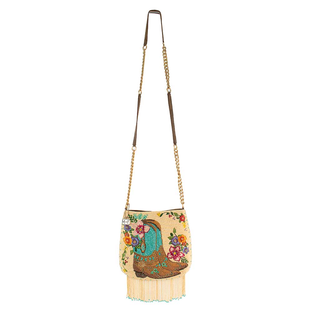 Hand-Beaded Cowgirl Boots Handbag