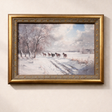 Trailing Horses | Antique Art