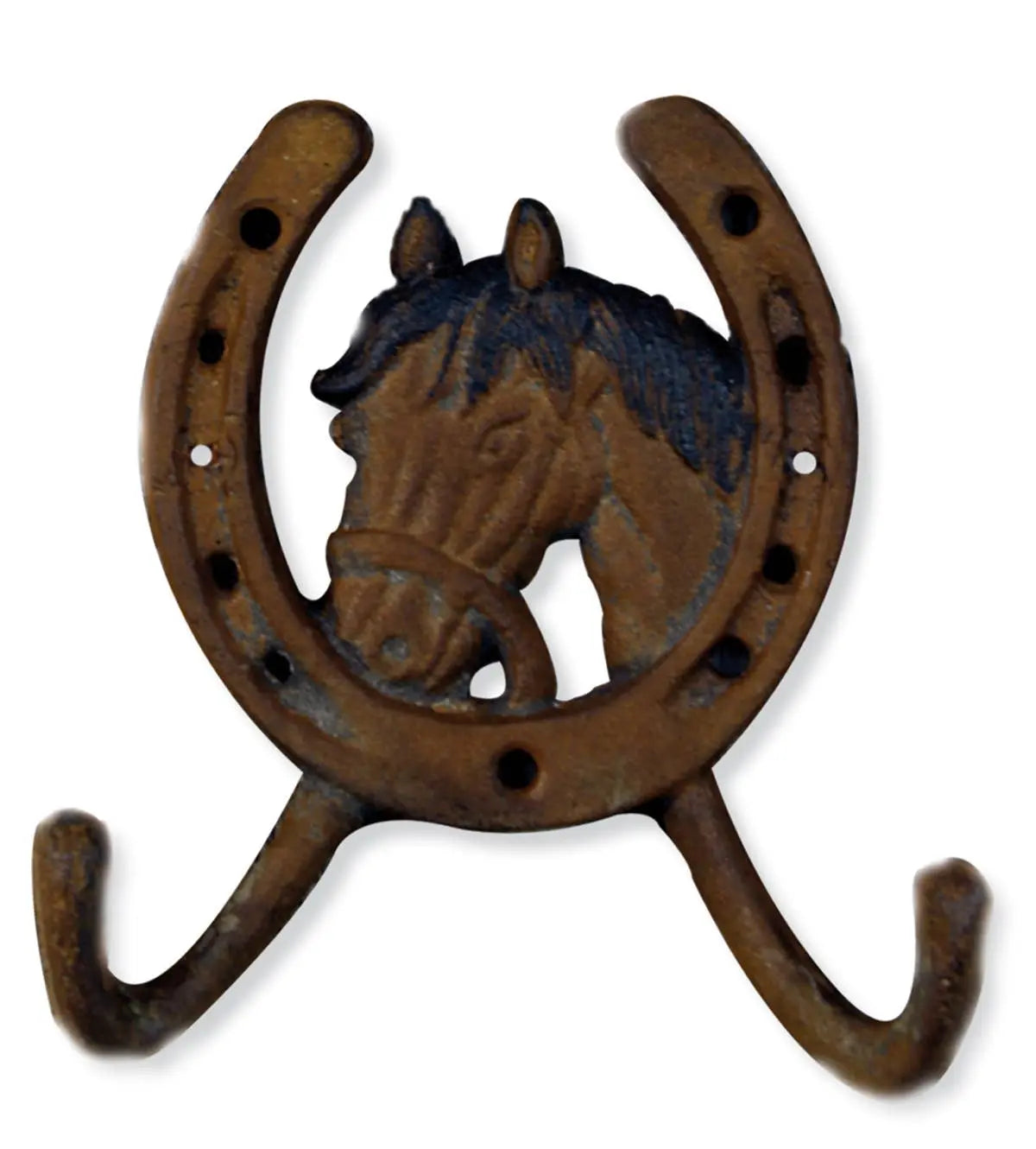 Double Cast Iron Horseshoe Hook - Bridle Up Hope Shop
