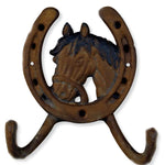 Double Cast Iron Horseshoe Hook - Bridle Up Hope Shop