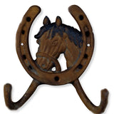 Double Cast Iron Horseshoe Hook - Bridle Up Hope Shop