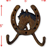 Double Cast Iron Horseshoe Hook - Bridle Up Hope Shop