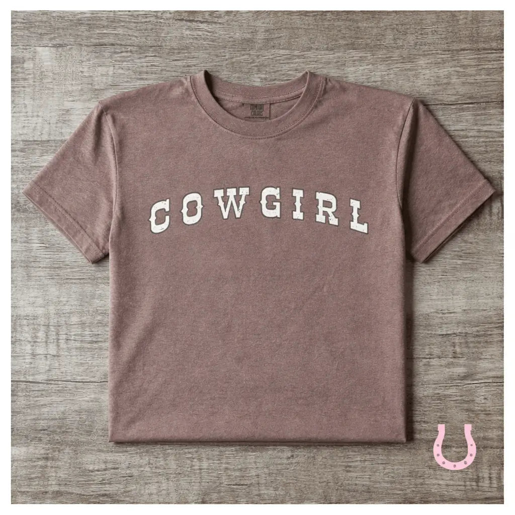 Dusty Trail Cowgirl T-Shirt (Brown) - Bridle Up Hope Shop
