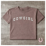 Dusty Trail Cowgirl T-Shirt (Brown) - Bridle Up Hope Shop