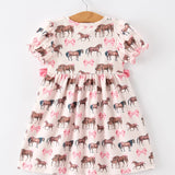 Pony Kisses Smocked Dress