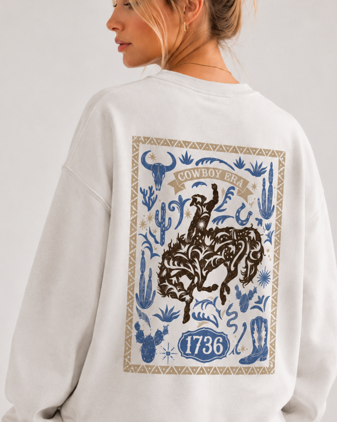 Cowboy Era Western Graphic Sweatshirt