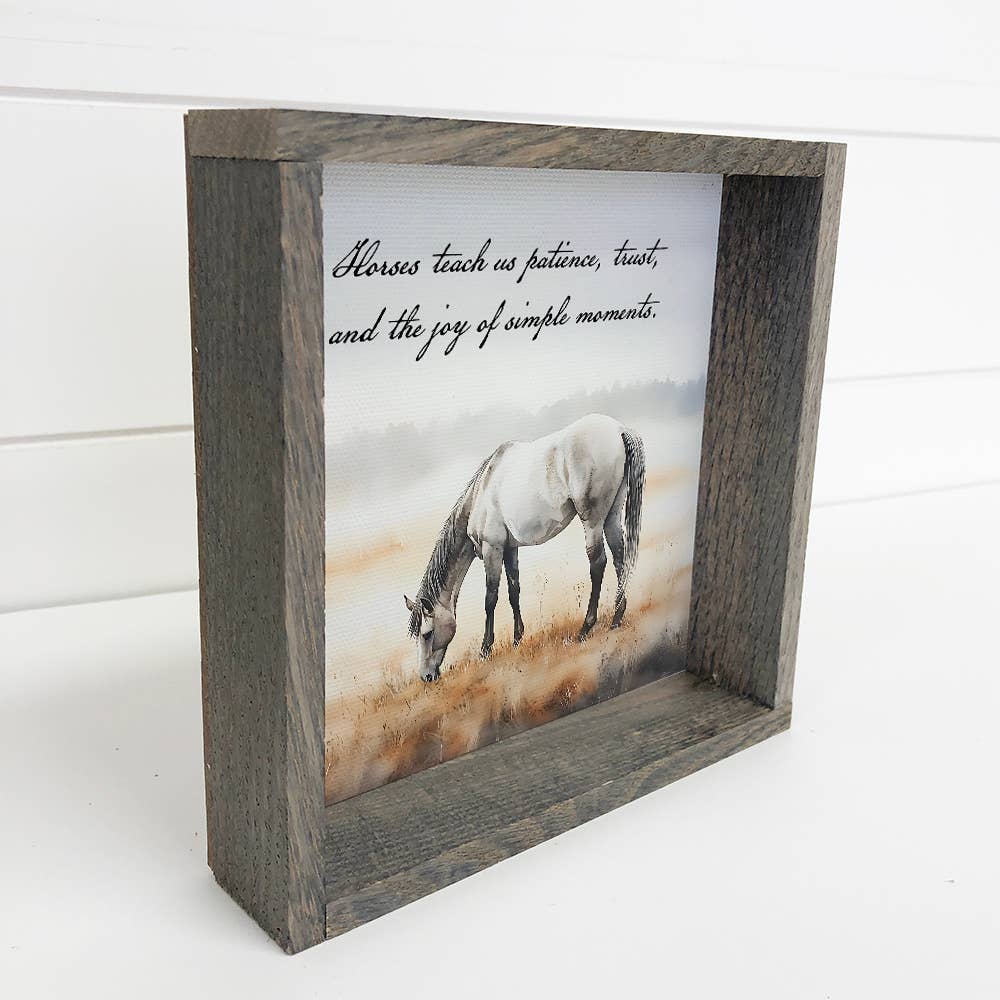 What Horses Teach Us Framed Art