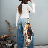 Horse Saddle Scarf Jeans