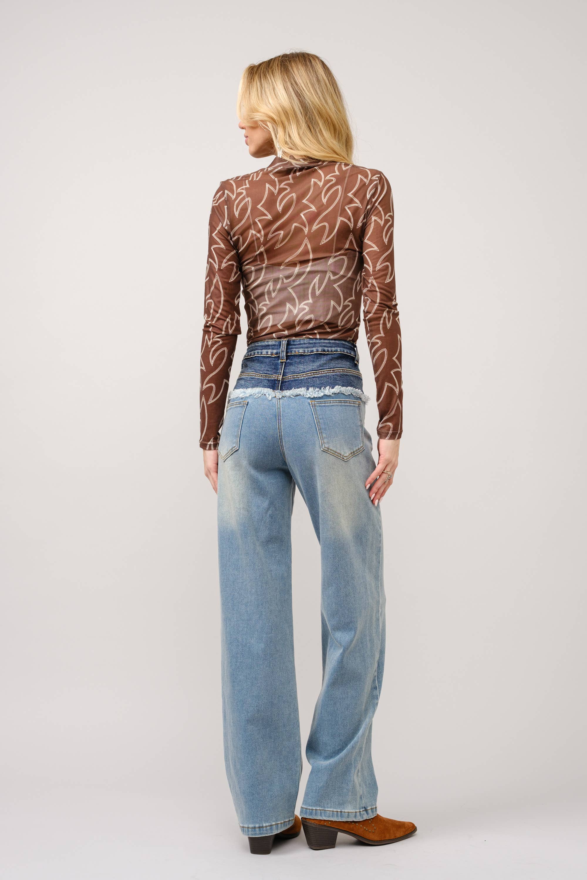 boot-stitch mesh top