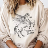 Dream On Dreamer Horse Sweatshirt