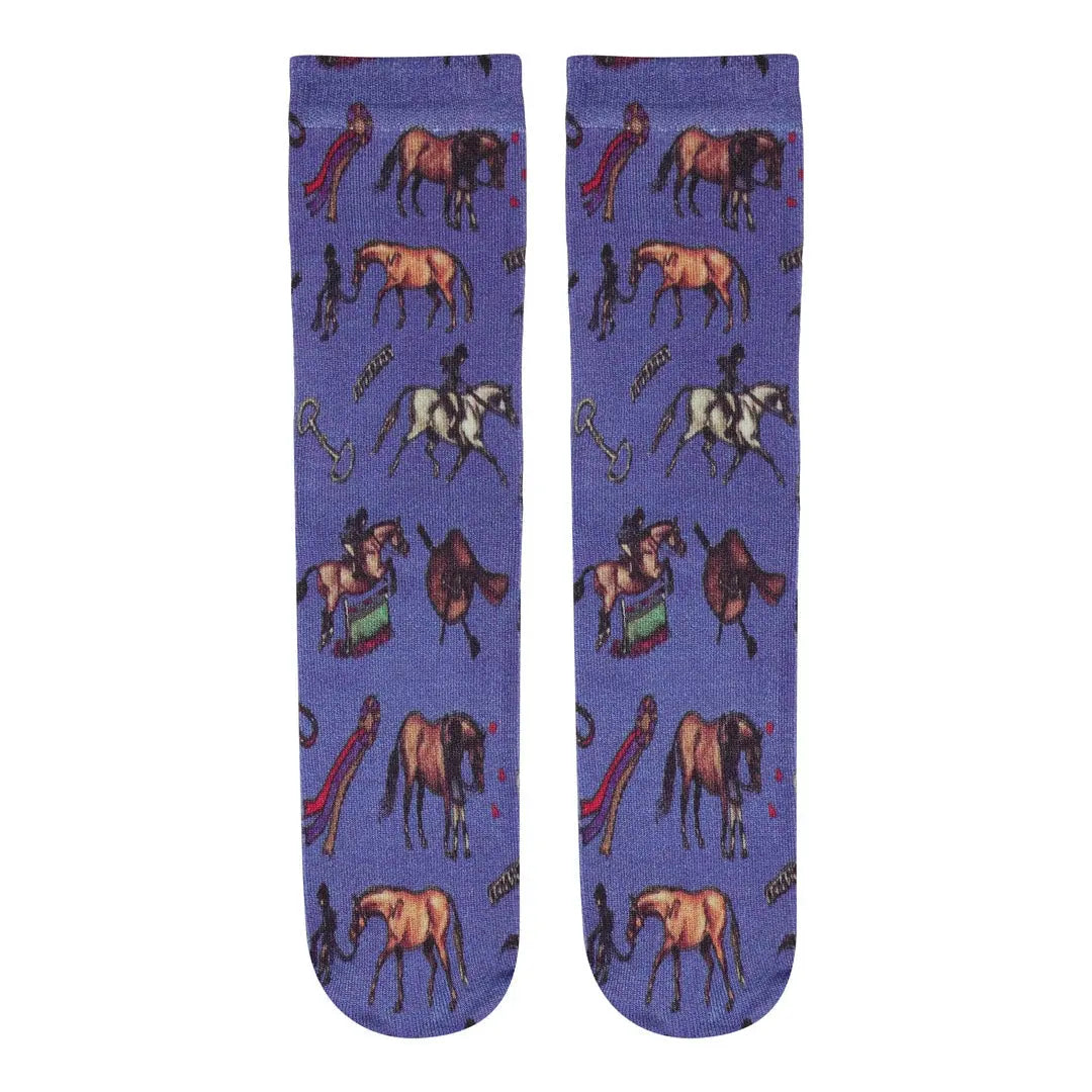 Little Blue Pony Socks (Kids) Faire - AWST