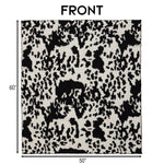 Wrangler Cowhide Stretchy Throw Blanket