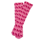 pink frolicking socks (adult)