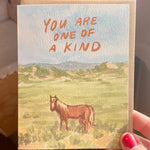 You Are One of a Kind Horse Greeting Card