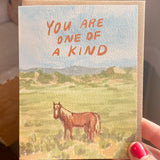 You Are One of a Kind Horse Greeting Card