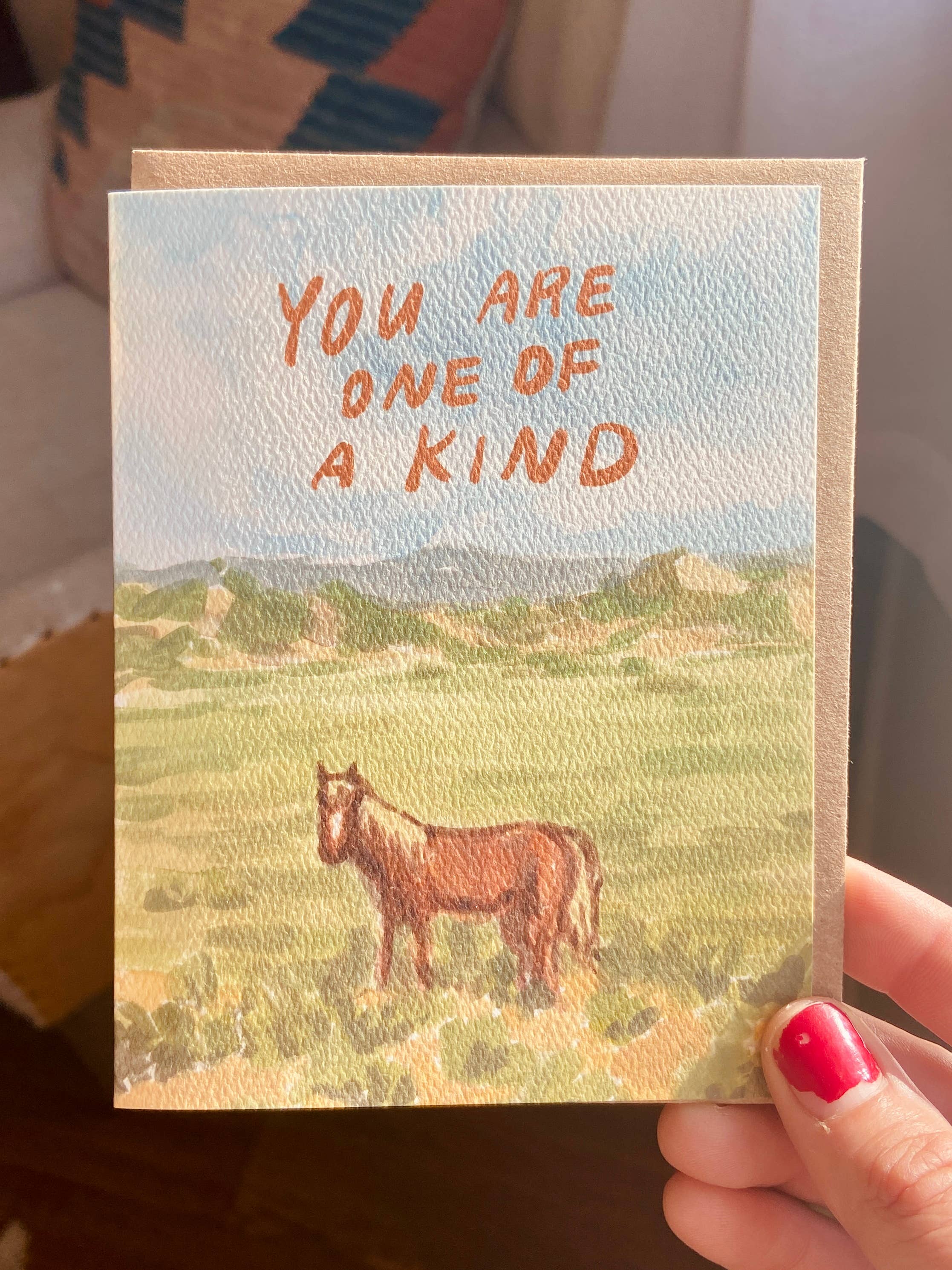 You Are One of a Kind Horse Greeting Card
