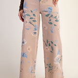 Floral Western Soft Stretch Twill Pants