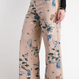 Floral Western Soft Stretch Twill Pants